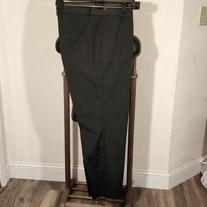 Worthington Womens Sz 16W Modern Fit Black Gray Pinstripe Career Pants